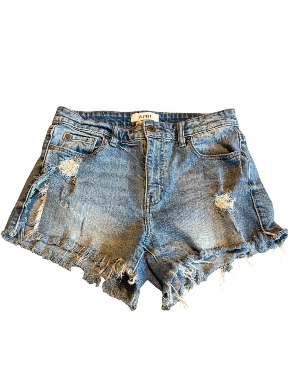 Pistola Denim Short Shorts Distressed Daisy Dukes Casual Summer Size 26 Women's